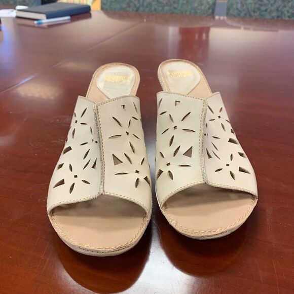 Mootsies Tootsies Heeled Leather Sandal sz 10 - Picture 4 of 6